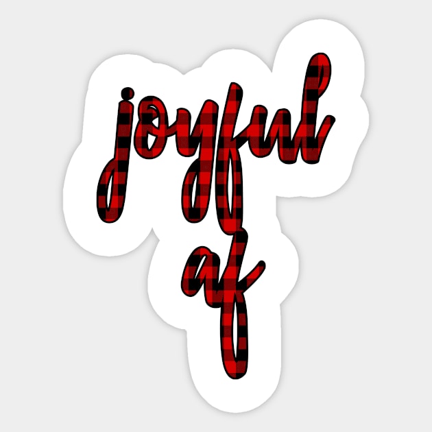 Joyful AF Sticker by vintageinspired